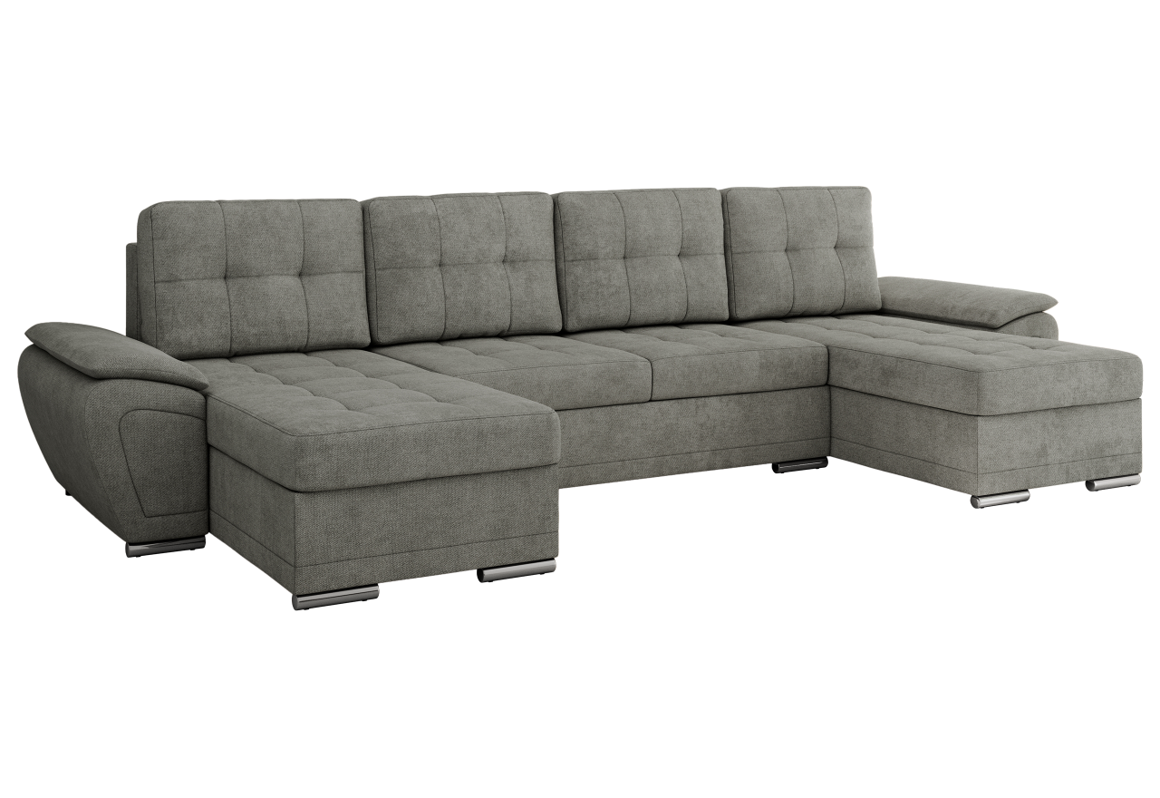 Narożnik UMBRIA U - uniwersalny - szary, struktura