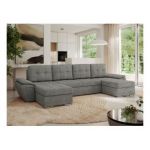 Narożnik UMBRIA U - uniwersalny - szary, struktura