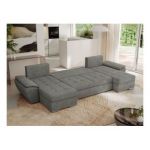 Narożnik UMBRIA U - uniwersalny - szary, struktura