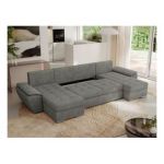 Narożnik UMBRIA U - uniwersalny - szary, struktura