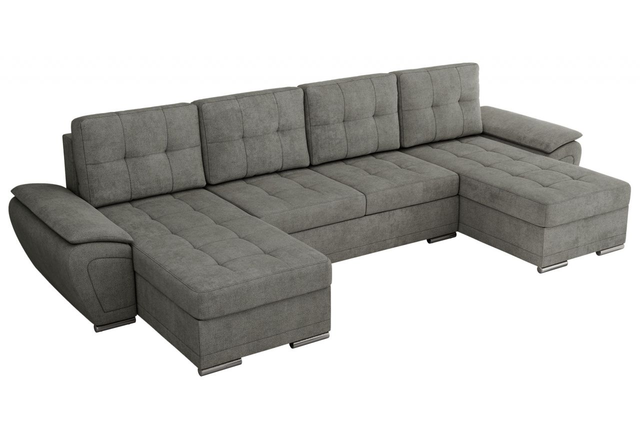 Narożnik UMBRIA U - uniwersalny - szary, struktura