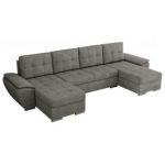 Narożnik UMBRIA U - uniwersalny - szary, struktura