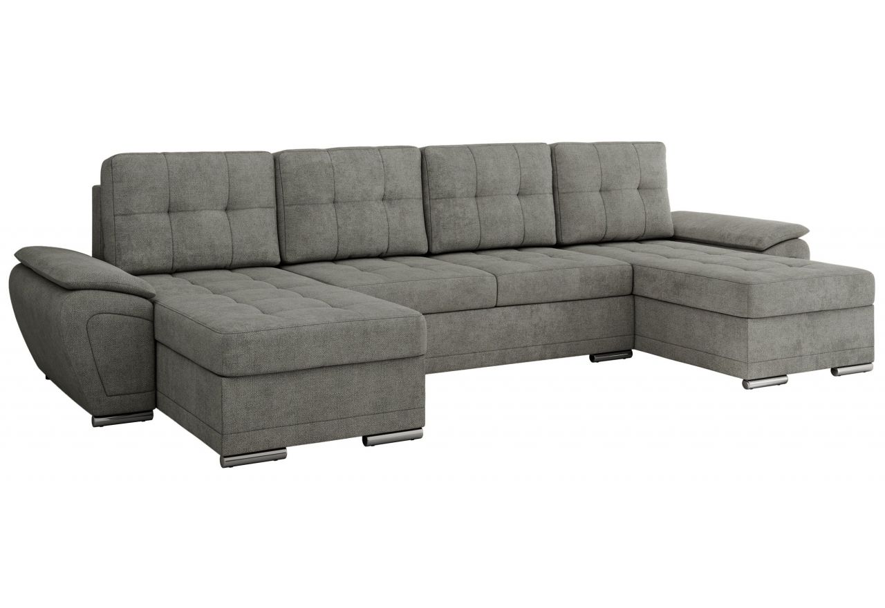 Narożnik UMBRIA U - uniwersalny - szary, struktura