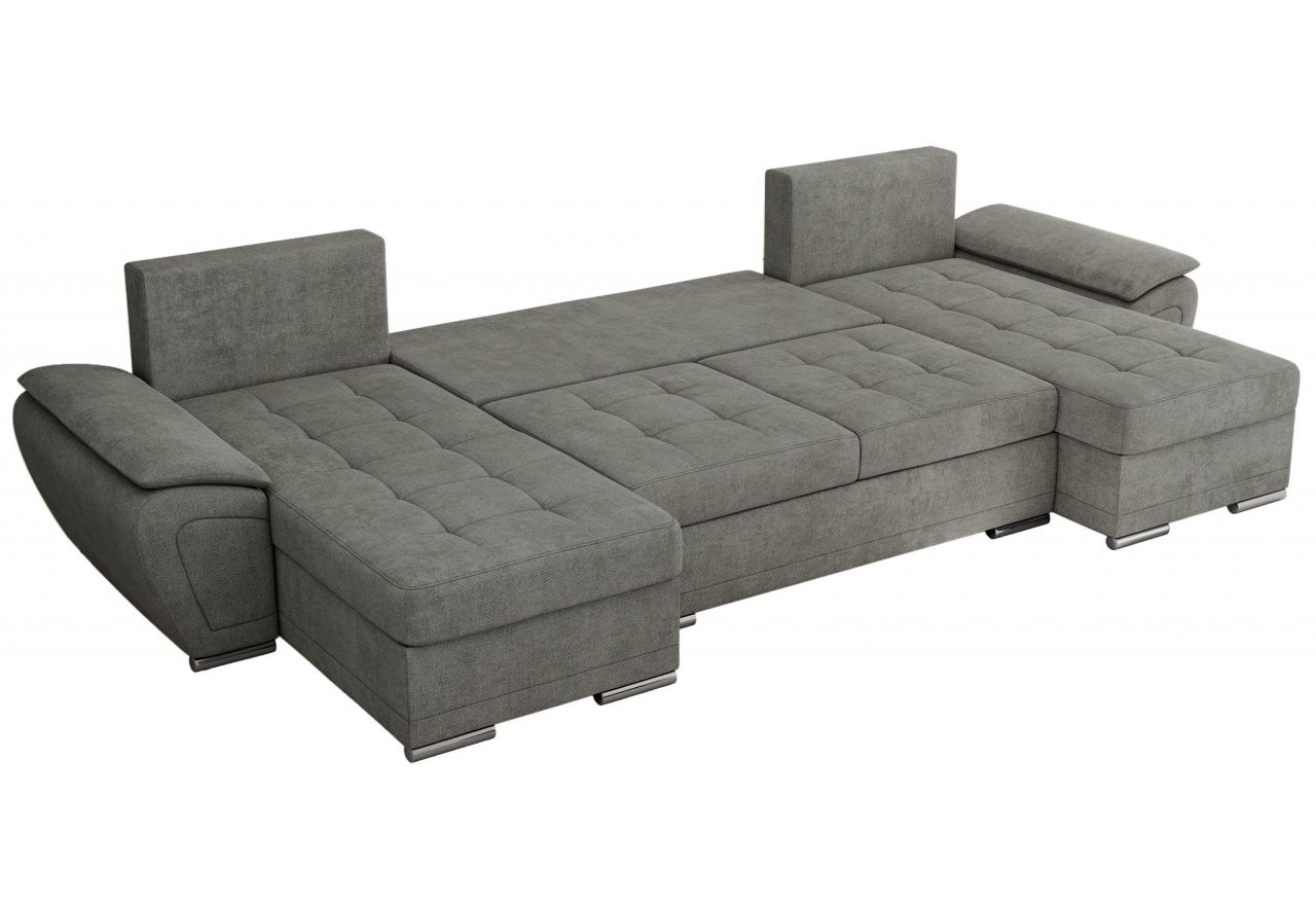 Narożnik UMBRIA U - uniwersalny - szary, struktura