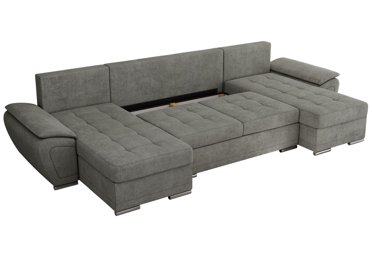 Narożnik UMBRIA U - uniwersalny - szary, struktura