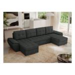 Narożnik UMBRIA U - uniwersalny - ciemnoszary, struktura