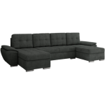 Narożnik UMBRIA U - uniwersalny - ciemnoszary, struktura