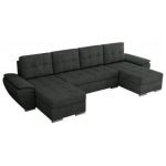 Narożnik UMBRIA U - uniwersalny - ciemnoszary, struktura