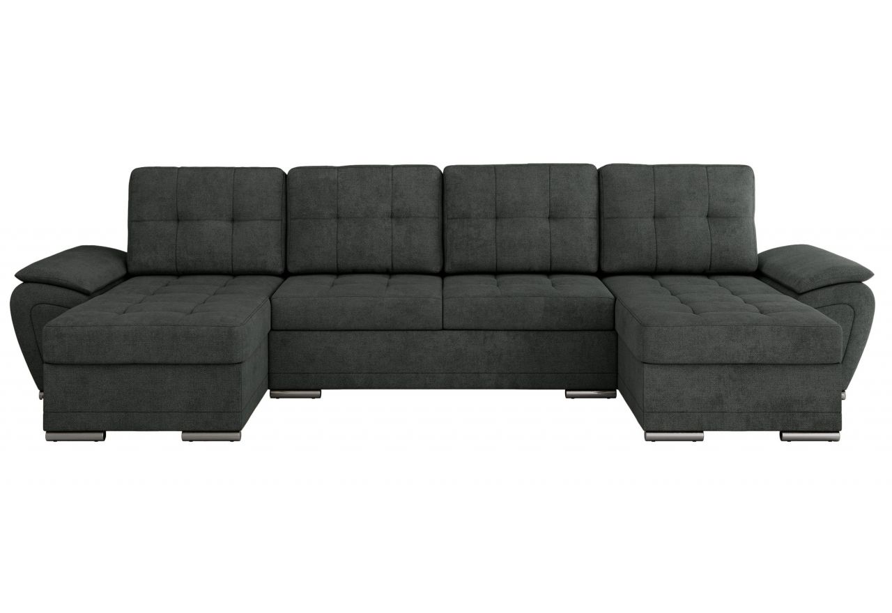 Narożnik UMBRIA U - uniwersalny - ciemnoszary, struktura