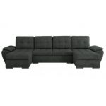 Narożnik UMBRIA U - uniwersalny - ciemnoszary, struktura