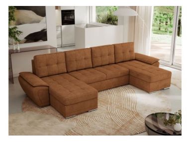 Narożnik UMBRIA U - uniwersalny - pomarańczowy, struktura