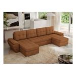 Narożnik UMBRIA U - uniwersalny - pomarańczowy, struktura