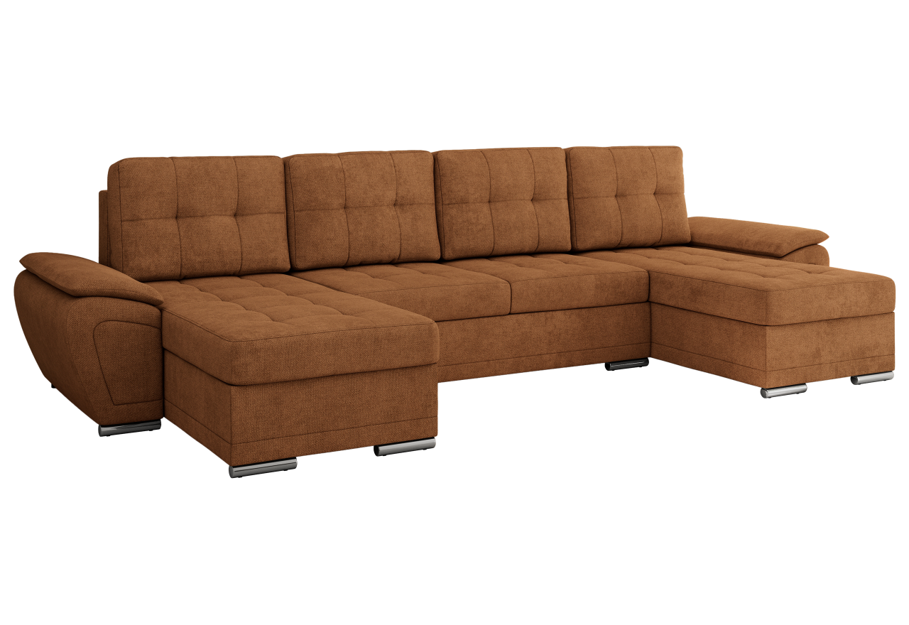 Narożnik UMBRIA U - uniwersalny - pomarańczowy, struktura