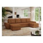 Narożnik UMBRIA U - uniwersalny - pomarańczowy, struktura