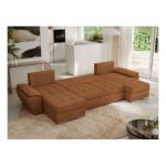 Narożnik UMBRIA U - uniwersalny - pomarańczowy, struktura