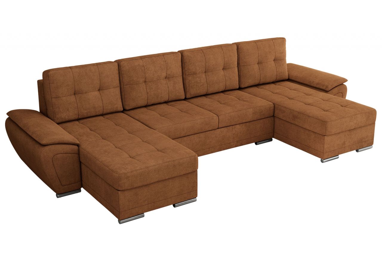 Narożnik UMBRIA U - uniwersalny - pomarańczowy, struktura