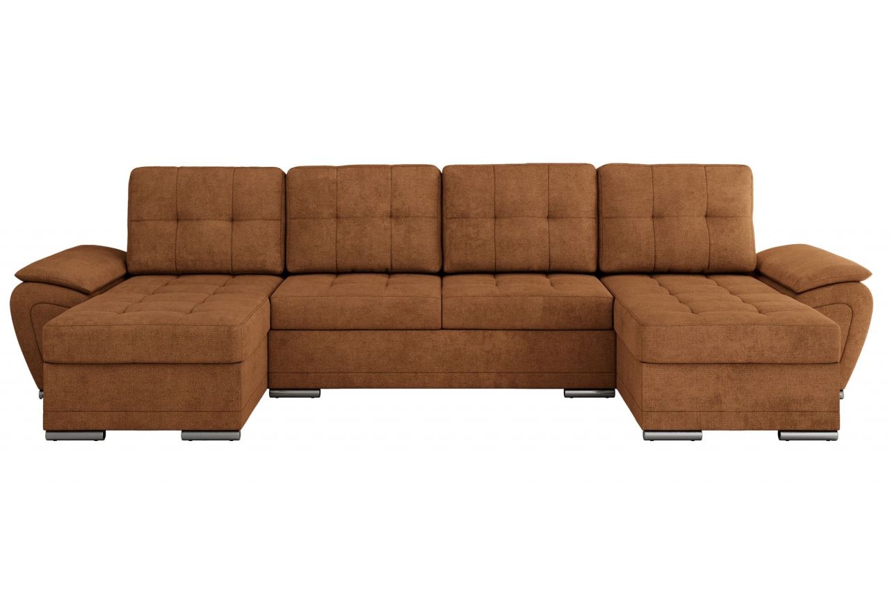 Narożnik UMBRIA U - uniwersalny - pomarańczowy, struktura