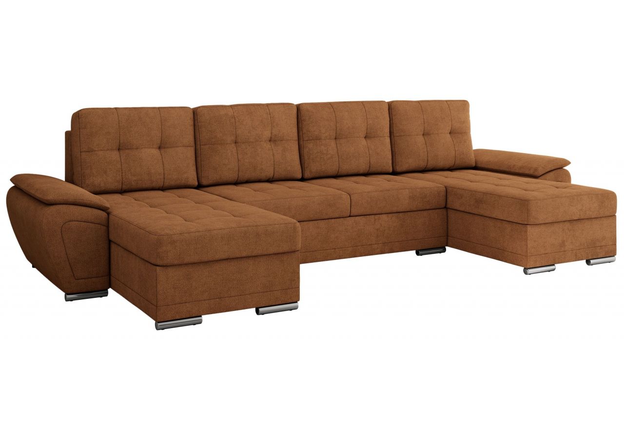 Narożnik UMBRIA U - uniwersalny - pomarańczowy, struktura