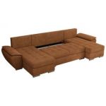 Narożnik UMBRIA U - uniwersalny - pomarańczowy, struktura