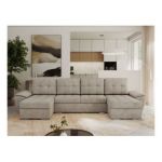 Narożnik UMBRIA U - uniwersalny - beżowy, struktura