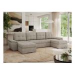 Narożnik UMBRIA U - uniwersalny - beżowy, struktura