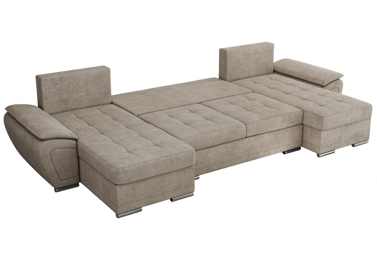 Narożnik UMBRIA U - uniwersalny - beżowy, struktura