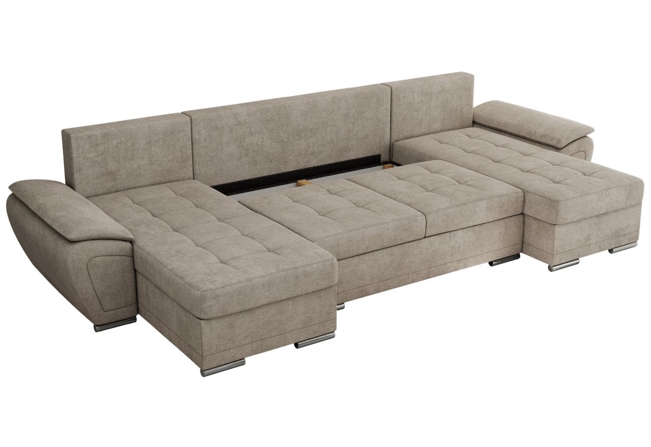 Narożnik UMBRIA U - uniwersalny - beżowy, struktura