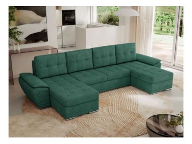 Narożnik UMBRIA U - uniwersalny - ciemnozielony, struktura