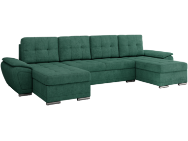 Narożnik UMBRIA U - uniwersalny - ciemnozielony, struktura