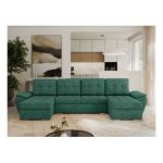 Narożnik UMBRIA U - uniwersalny - ciemnozielony, struktura