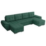 Narożnik UMBRIA U - uniwersalny - ciemnozielony, struktura