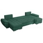 Narożnik UMBRIA U - uniwersalny - ciemnozielony, struktura