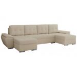 Narożnik UMBRIA U - uniwersalny - kremowy, boucle