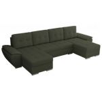 Narożnik UMBRIA U - uniwersalny - zielony, boucle