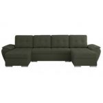 Narożnik UMBRIA U - uniwersalny - zielony, boucle