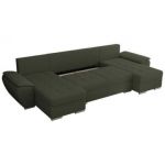 Narożnik UMBRIA U - uniwersalny - zielony, boucle