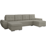 Narożnik UMBRIA U - uniwersalny - jasnoszary, boucle