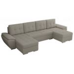 Narożnik UMBRIA U - uniwersalny - jasnoszary, boucle