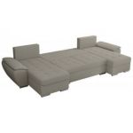 Narożnik UMBRIA U - uniwersalny - jasnoszary, boucle