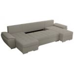 Narożnik UMBRIA U - uniwersalny - jasnoszary, boucle