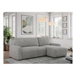 Narożnik ARGOS L - uniwersalny - jasnoszary, struktura