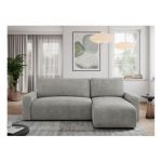 Narożnik ARGOS L - uniwersalny - jasnoszary, struktura