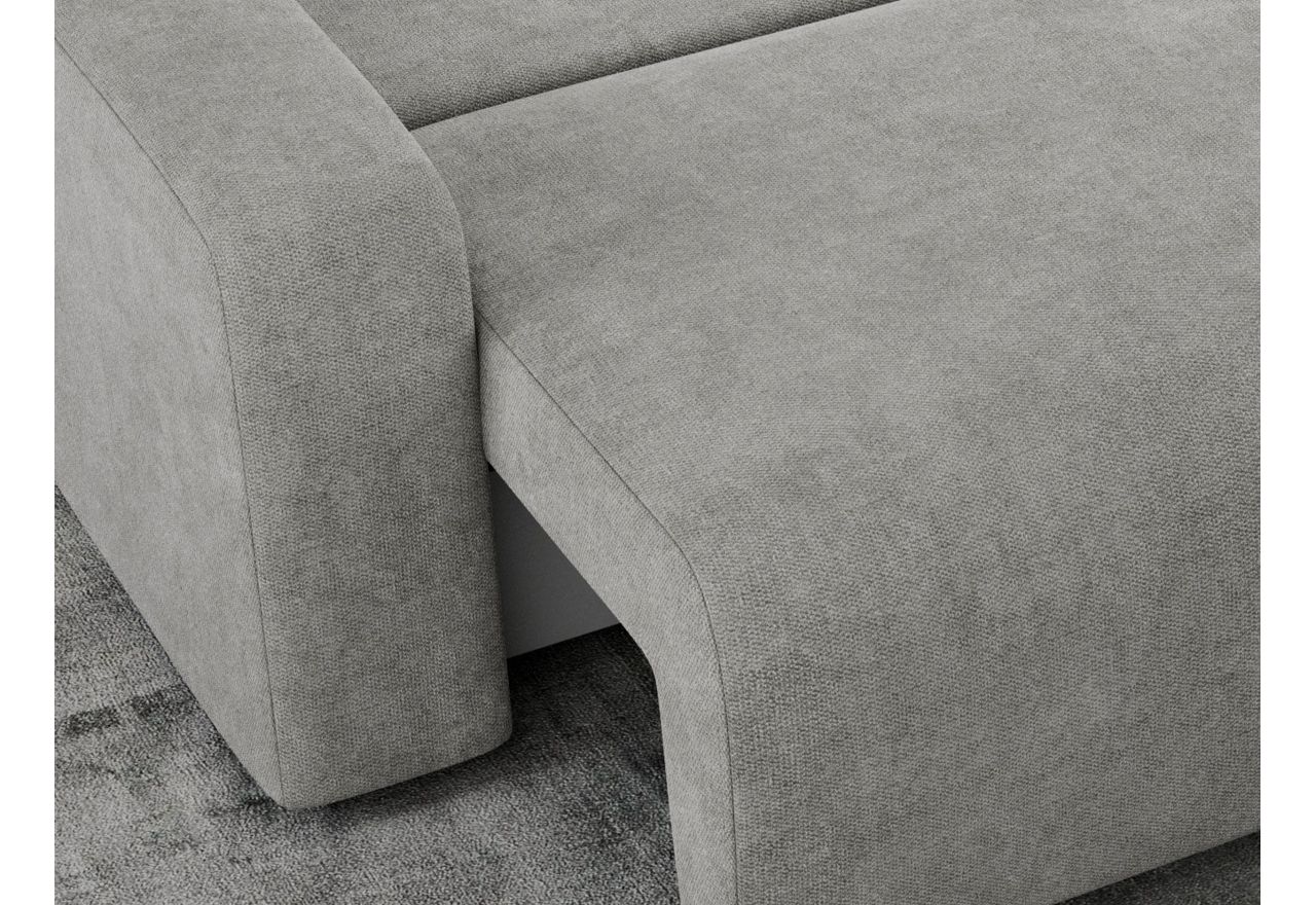 Narożnik ARGOS L - uniwersalny - jasnoszary, struktura