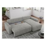 Narożnik ARGOS L - uniwersalny - jasnoszary, struktura