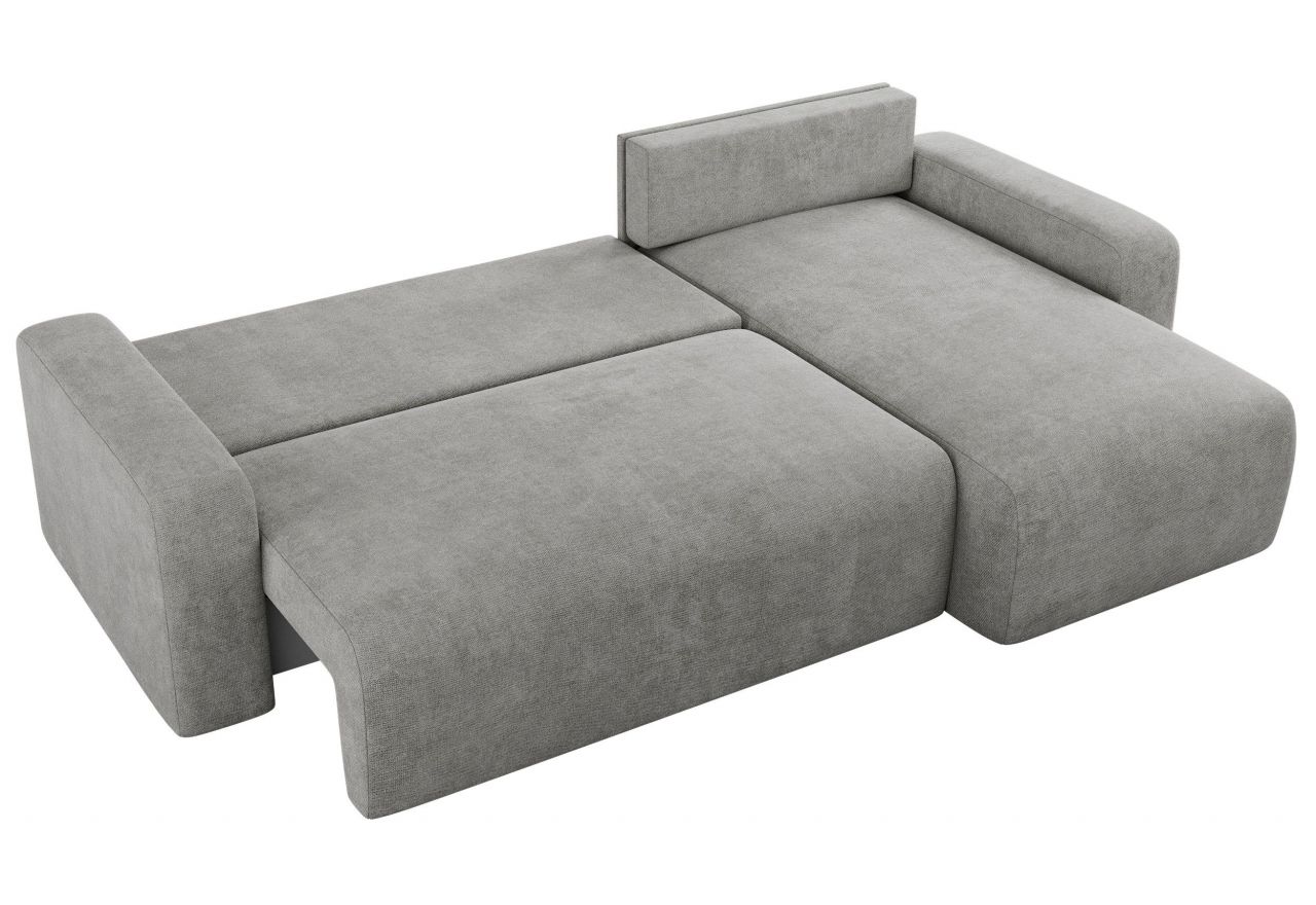 Narożnik ARGOS L - uniwersalny - jasnoszary, struktura