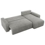 Narożnik ARGOS L - uniwersalny - jasnoszary, struktura