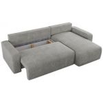 Narożnik ARGOS L - uniwersalny - jasnoszary, struktura