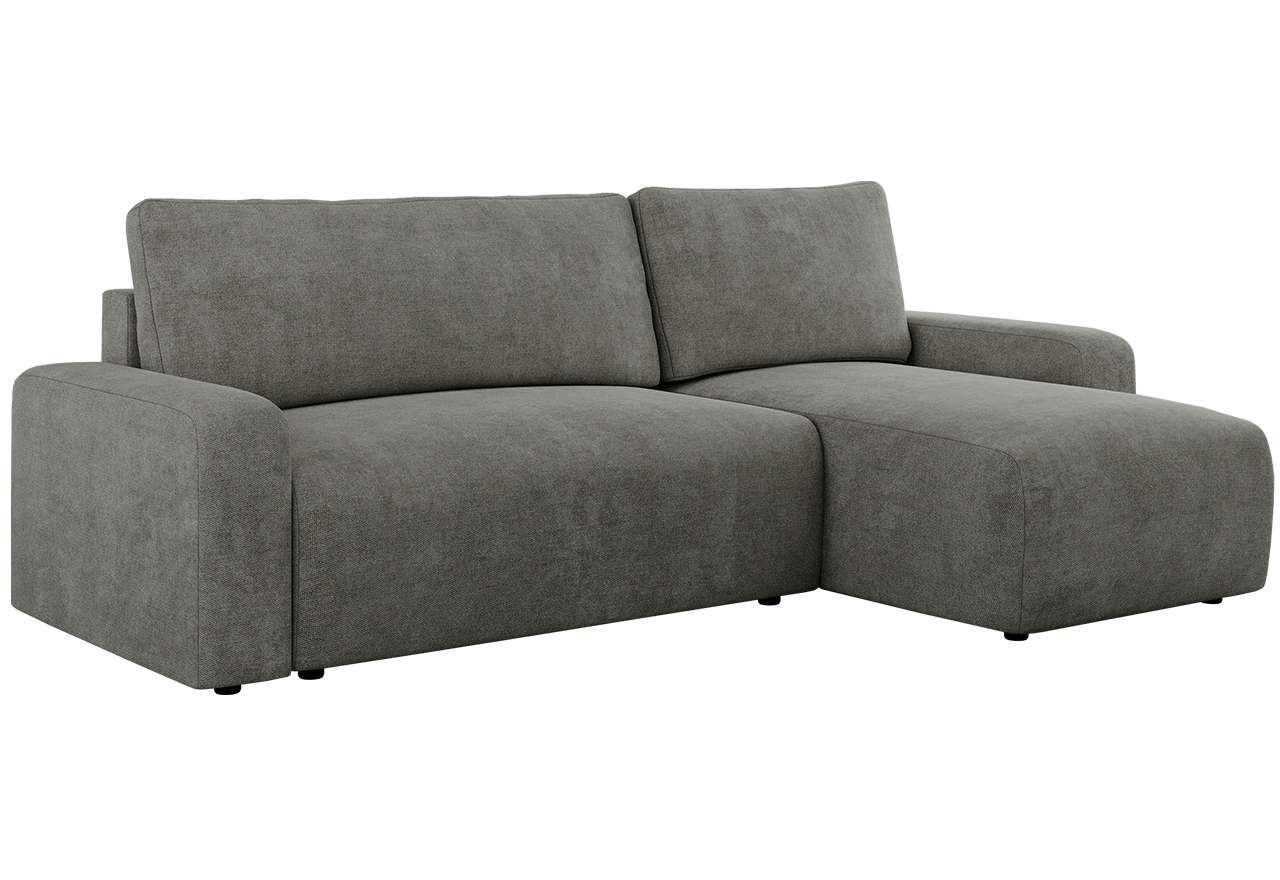 Narożnik ARGOS L - uniwersalny - szary, struktura