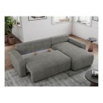 Narożnik ARGOS L - uniwersalny - szary, struktura