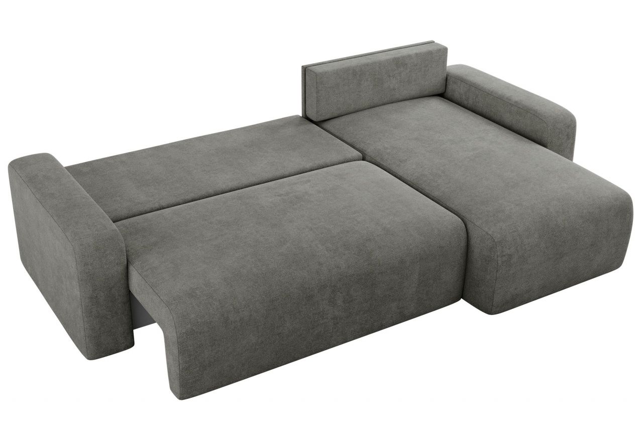 Narożnik ARGOS L - uniwersalny - szary, struktura